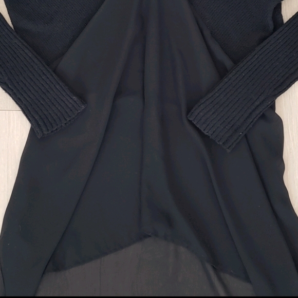 RUDSAK mixed media sweater black medium large - Picture 3 of 11